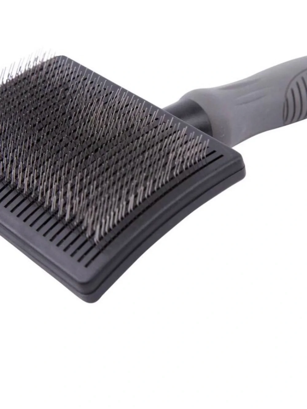 Play On! Self-Cleaning Slicker Brush - Gray and Black
